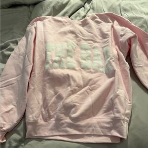 The Bar pink and white sweatshirt. New without tags.
